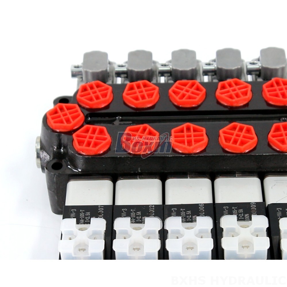 Direct from Manufacturer: Q45 5 Spool Monoblock Hydraulic Control Valve detail image